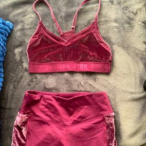 Two pieces pink outfit